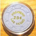 25 Cent Fremont Casino Chip - Las Vegas, Nevada...