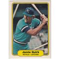 1982 Fleer baseball card 421 Jamie Quirk– Royals