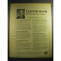 1969 Lloyds Bank Ad - Lloyds Bank Mr. Harald Peake reports