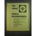 1968 British Red Cross Society Ad - Red Cross People Helping People