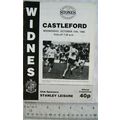 1986 programme Widnes v. Castleford