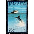 Jamaica 1980 Fish 75c Used Stamp Blue Marlin