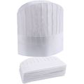 White Chef Hats in Bulk, 9" Tall. Pack of 50 Vi...