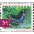 AUSTRALIA, BUTTERFLY, Blue-banded eggfly, red 2...