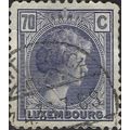 LUXEMBURG, Grand Duchess Charlotte, blue 1935, 70c