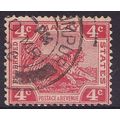 FEDERATED MALAY STATES 1919 4c Leaping Tiger Sc...