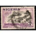 Nigeria 1953 Bridge & River Niger 3d Used Stamp.