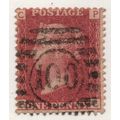 sg43 1d red plate 182 FINE USED " P C " (reds)