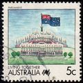 Australia 1988 Living Together 5c Used Stamp .