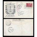 Canada FDC #411 REGISTERED Ottawa to Dublin Ire...