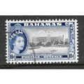BAHAMAS 1954 10d BLACK & ULTRAMARINE MODERN HOT...