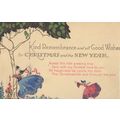 Christmas Fairy Dancers Antique Upmarket Greeti...