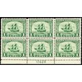 548, Mint F-VF NH 1¢ Plate Block of Six Stamps ...