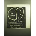 1958 Black Starr & Gorham Jewelry Ad - The Bride's Pearls