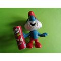 Custom made papa smurf with a pringles tube can