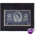 1953 GB Q.E.11 CORONATION 1/6 BLUE MM SG535