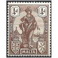 Malta 1922 SG123 1/4d Brown Mounted Mint. .
