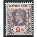 Northern Nigera 1912 SG47 9d Dull Purple & Carm...