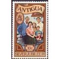 Antigua QEII 1977 Silver Jubilee 10c Royal Fami...