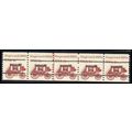 1898Ab 4c Stagecoach Fine MNH Dry Gum PNC 5/4+1...