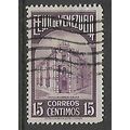 VENEZUELA 1938 15c VIOLET G.P.O. CARACAS SG 510...