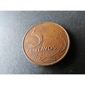 2006 BRASIL FIVE CENTAVOS FREE POST. AAM