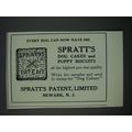 1919 Spratt's Dog Cakes and Puppy Biscuits Ad -...