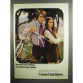1971 Career Club Shirts Ad - Belgrave Square Striped