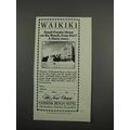 1983 Kaimana Beach Hotel Ad - Waikiki