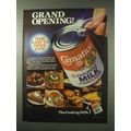 1984 Carnation Evaporated Milk Ad - Grand Opening