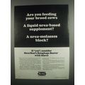 1984 MoorMan's Roughage Buster with Biuret Ad