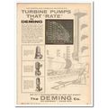 DEMING COMPANY 1959 Turbine pumps oils chemical...