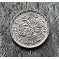 1966 Queen Elizabeth II Cupro-Nickel Sixpence 6...
