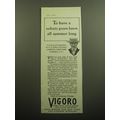 1928 Swift & Company Vigoro Ad - To have a velv...
