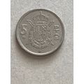 Umlaufmünze Spanien 5 Pesetas 1975 im Stern 78