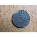 1940b 5 Pfennig Germany Third Reich Coin