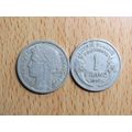 France Republic 1950 1 Franc Coin