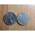 France Republic 1973 1/2 Franc Coin