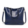 Women Vintage Hollow Handbag Oil Leather Should...