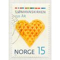 NORWAY 2014 WAFFLE HEART 150 YEARS CHURCH ABROA...