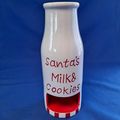 SANTA'S MILK & COOKIES Jug & Holder slot Christ...