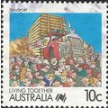 AUSTRALIA, Living Together, Transport, blue 198...
