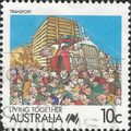 AUSTRALIA, Living Together, Transport, blue 198...
