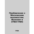 Addendum to the Moscow Gazette. Issued in (1783...
