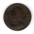 Great Britain. George II. Farthing 1754. dy17927