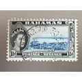 Bahamas QEII 1954 1½d Blue & Black Used SG 203 ...