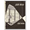 Van Ness Louvre Company 1955 vintage window cat...