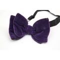 Bow Tie Vintage Velvet Mens Big Bowtie 1970s DA...