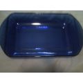 Anchor Hawking blue retangular glass baking dish