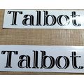 2 x Talbot Bonnet Vinyl Decal, Shadow Effect St...